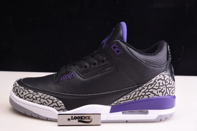 Kicktheory CT8532-050 Purple Black 3 Jordan Air Retro Court 0821
